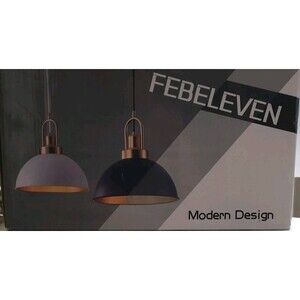 Febeleven Modern Design Set Of Two Light Fixtures 120 Volts 60 Watts Max (Metal)